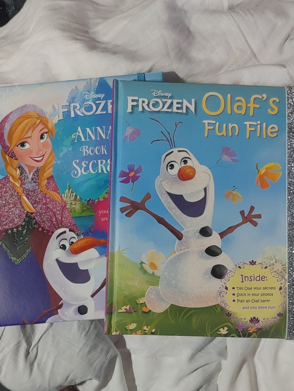 ‼️NEW/never used‼️ Disney Frozen Olaf’s Fun File & Anna’s Book of Secrets